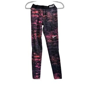 Nike Kids Multicolor Leggings Size: S